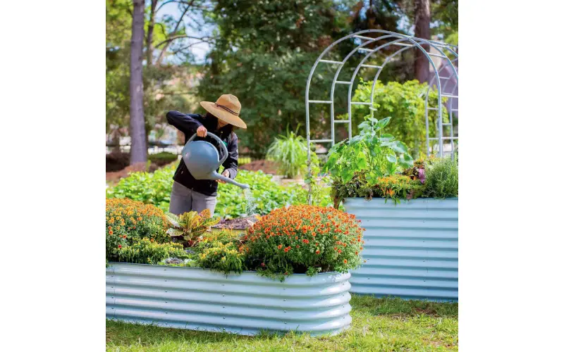 metal raised garden bed kit