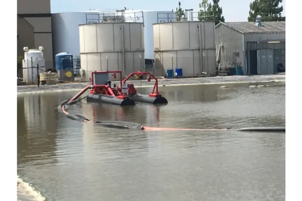 Industrial pond dredging