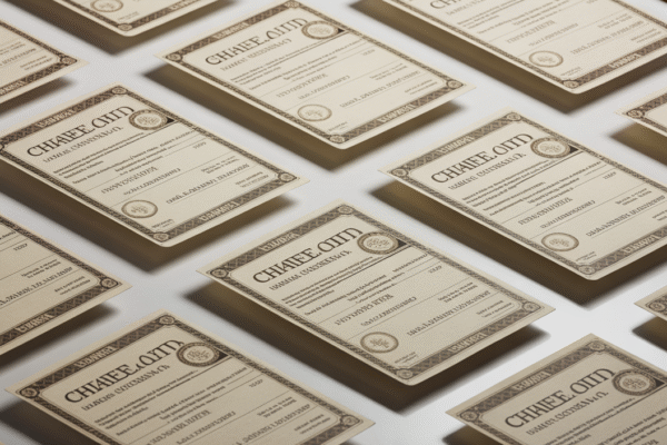 Unlisted share certificates representing alternative investments
