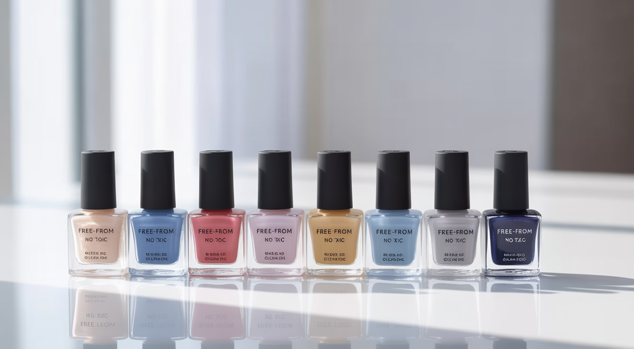 women having a relaxing manicure and pedicure session in a non-toxic nail salon with proper ventilation