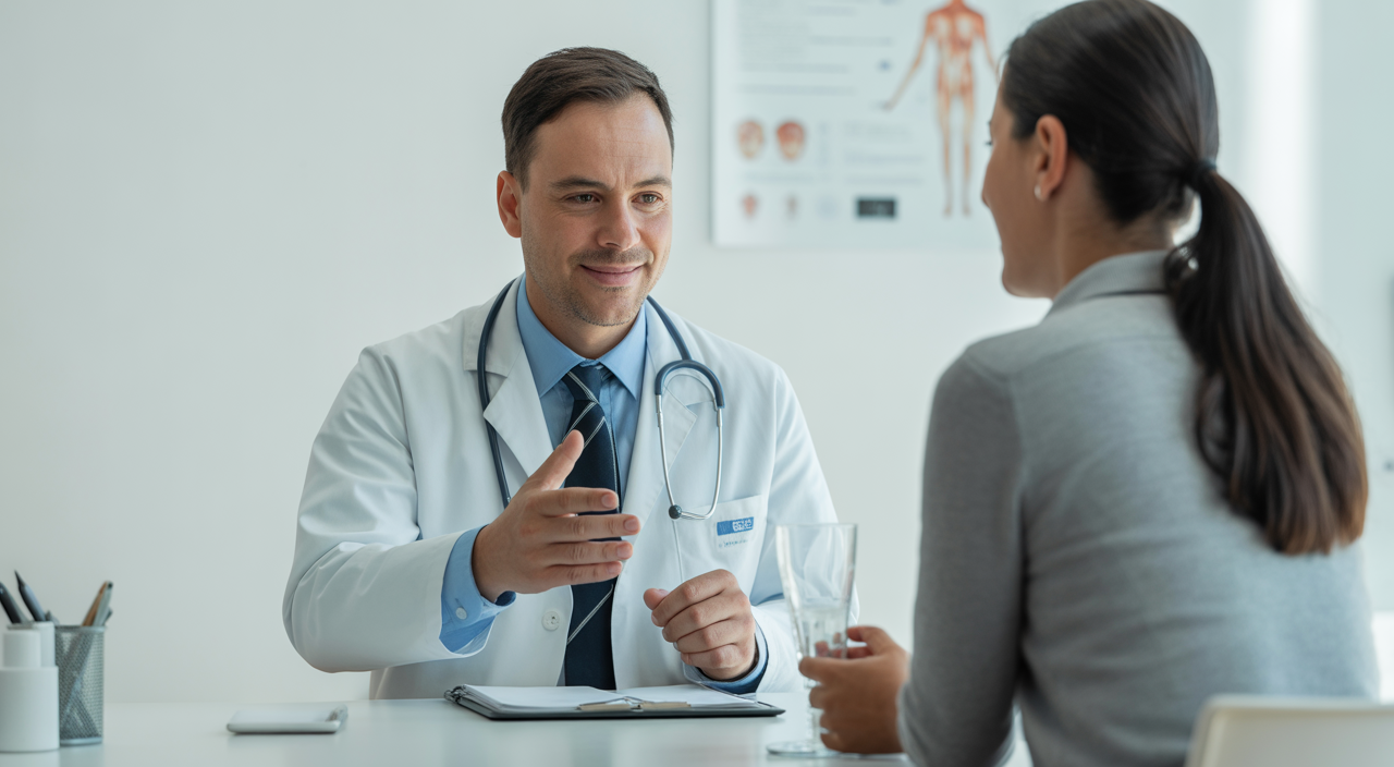 Patient consulting with a primary care doctor in Burbank, CA